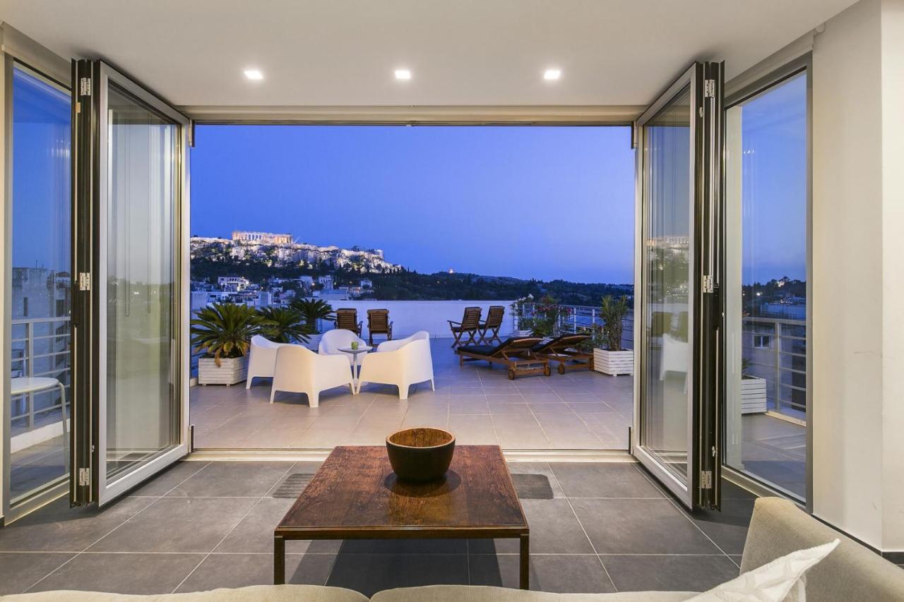 Apartament Acropolis Panorama View Penthouse With Private Terraces A Contemporary Parthenon Ateny Zewnętrze zdjęcie