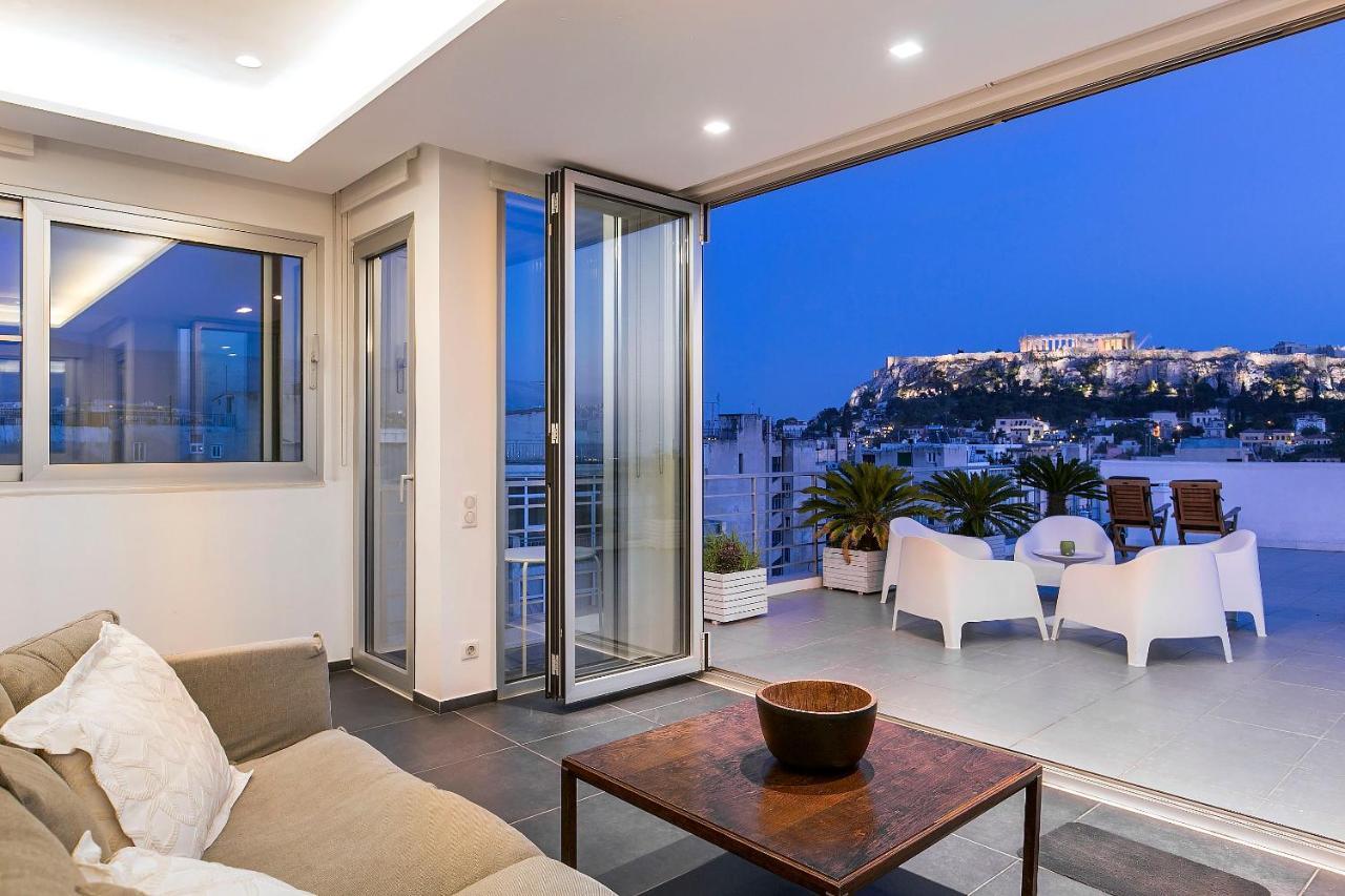 Apartament Acropolis Panorama View Penthouse With Private Terraces A Contemporary Parthenon Ateny Zewnętrze zdjęcie