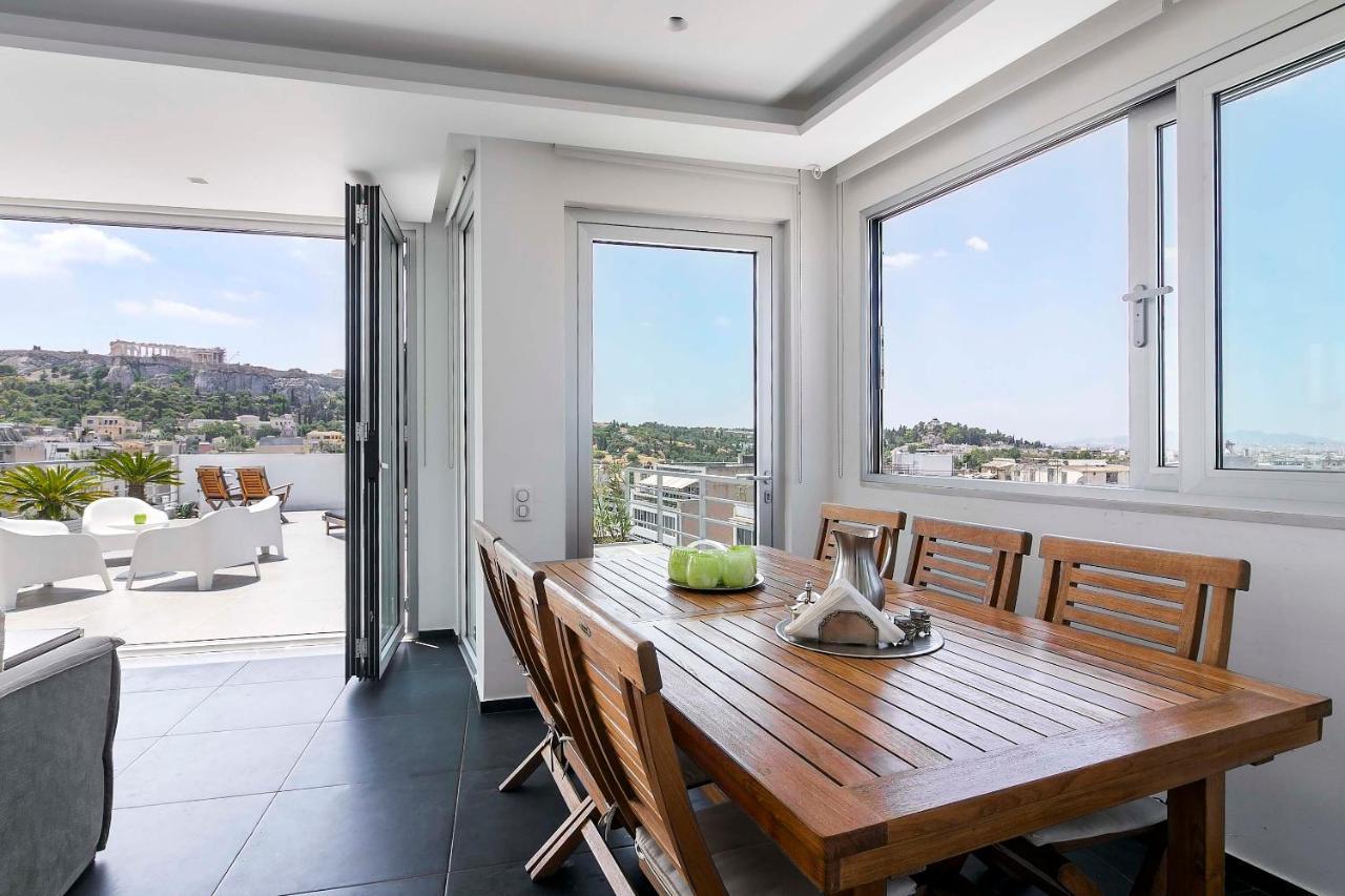 Apartament Acropolis Panorama View Penthouse With Private Terraces A Contemporary Parthenon Ateny Zewnętrze zdjęcie