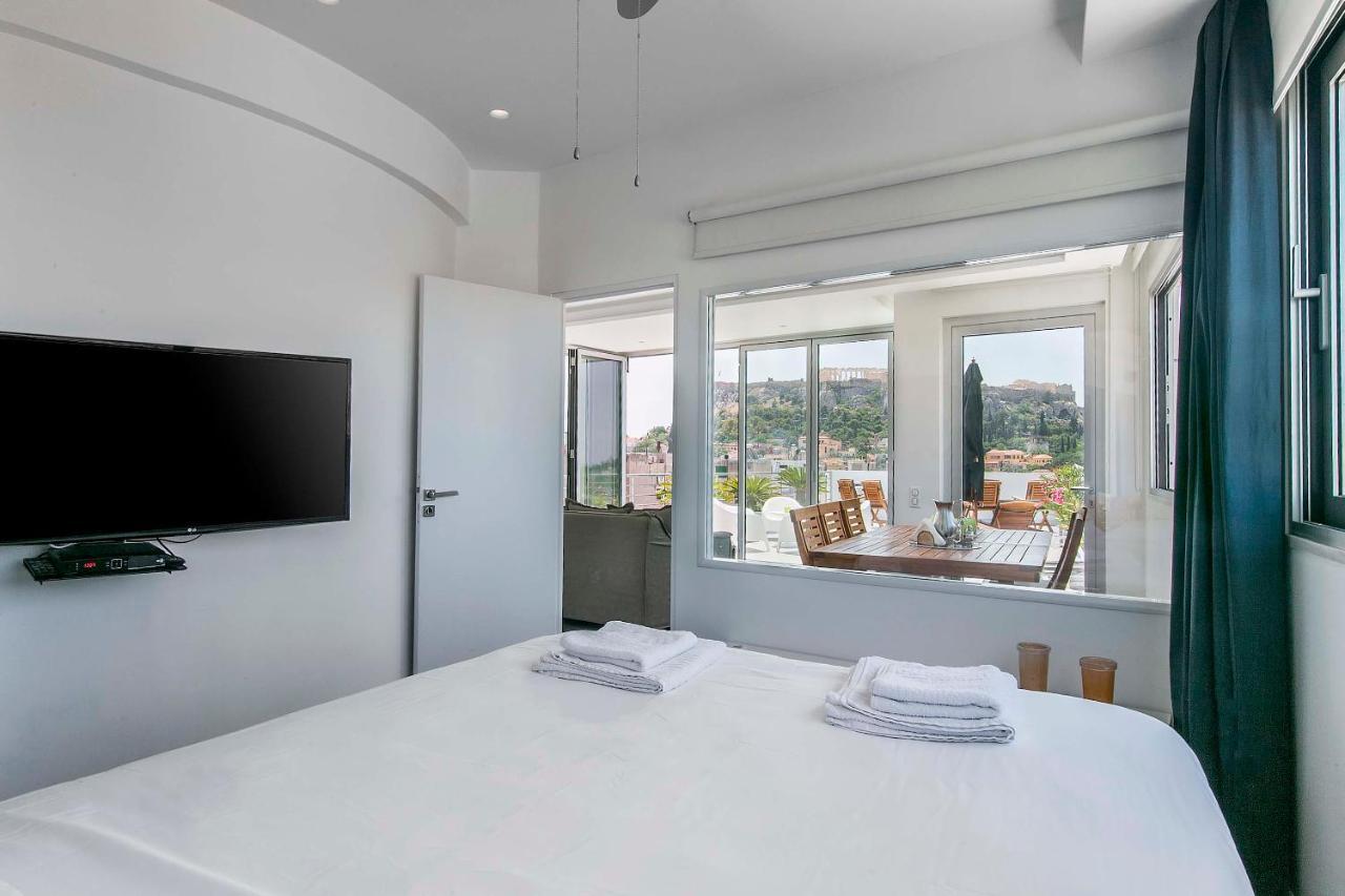 Apartament Acropolis Panorama View Penthouse With Private Terraces A Contemporary Parthenon Ateny Zewnętrze zdjęcie