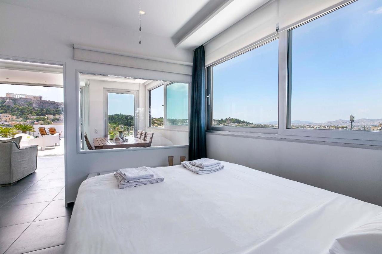 Apartament Acropolis Panorama View Penthouse With Private Terraces A Contemporary Parthenon Ateny Zewnętrze zdjęcie