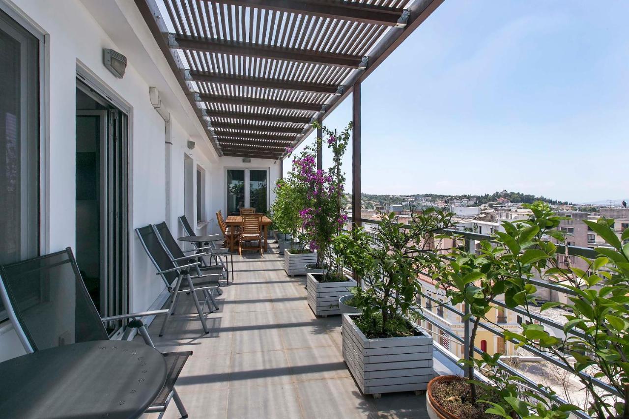 Apartament Acropolis Panorama View Penthouse With Private Terraces A Contemporary Parthenon Ateny Zewnętrze zdjęcie