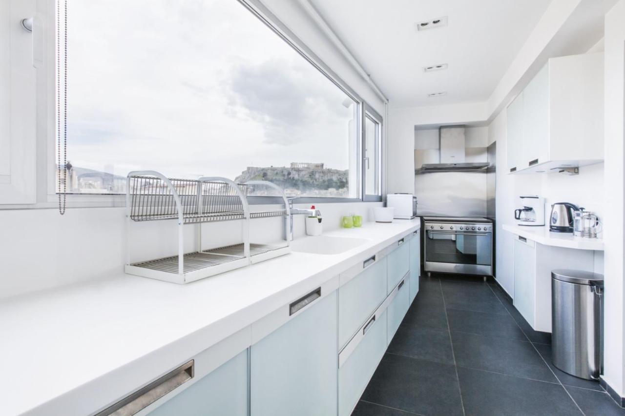 Apartament Acropolis Panorama View Penthouse With Private Terraces A Contemporary Parthenon Ateny Zewnętrze zdjęcie