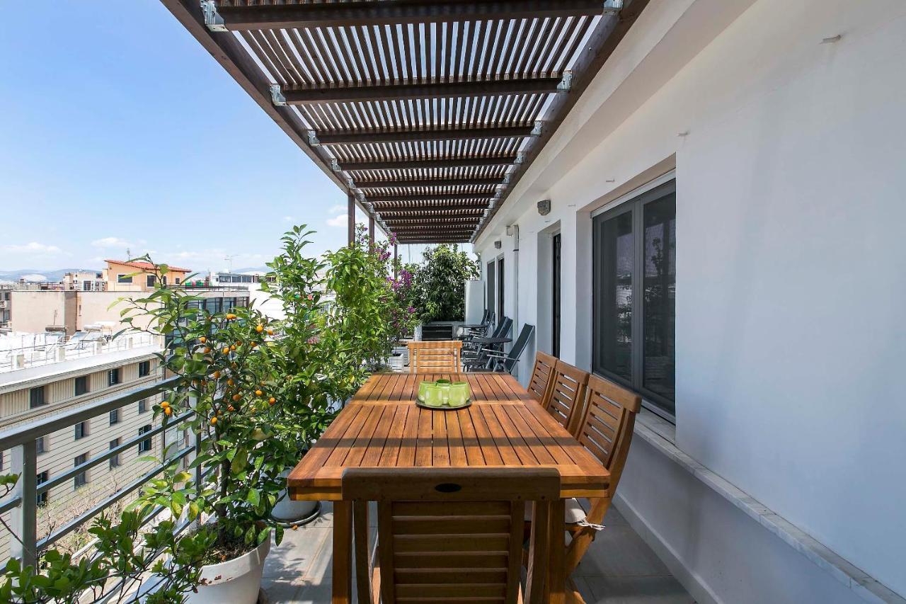 Apartament Acropolis Panorama View Penthouse With Private Terraces A Contemporary Parthenon Ateny Zewnętrze zdjęcie
