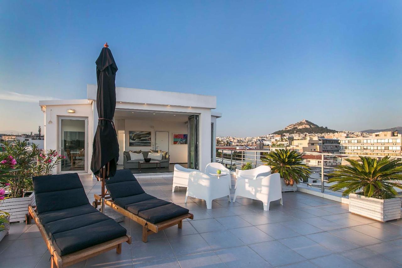 Apartament Acropolis Panorama View Penthouse With Private Terraces A Contemporary Parthenon Ateny Zewnętrze zdjęcie